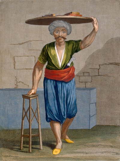 Halvadgi，来自Charles de Ferriol的“代表不同国家的一百张照片集”的第57页，由Gerard Scotin（1671-1716）雕刻，1707-08 作者 让·巴蒂斯特·范穆尔